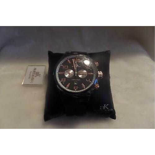 Adee Kaye AK7231-MIPRG Silicone Strap Chronograph Watch