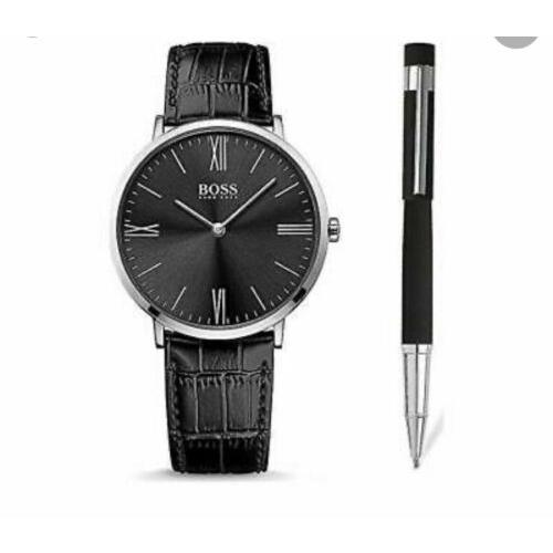 hugo boss watch with pen