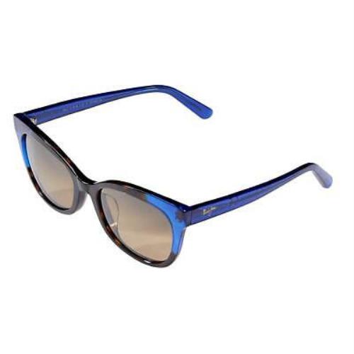 Maui Jim Ilima HS759-68 Dark Tortoise with Electric Blue Polarized Sunglasses