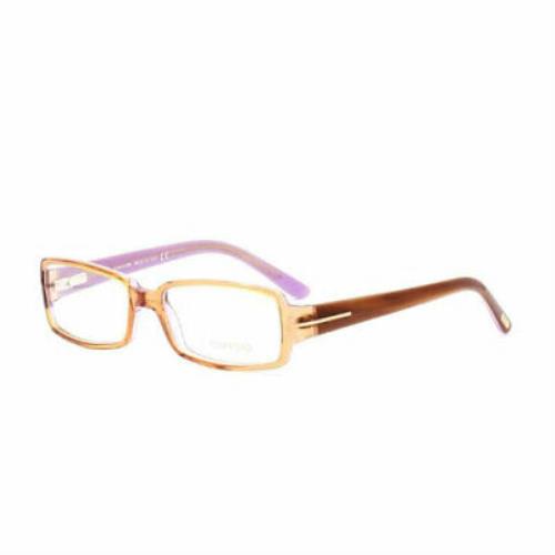 Tom Ford Womens Eyeglasses FT5185-050 Brown Rectangle Full Rim Frames