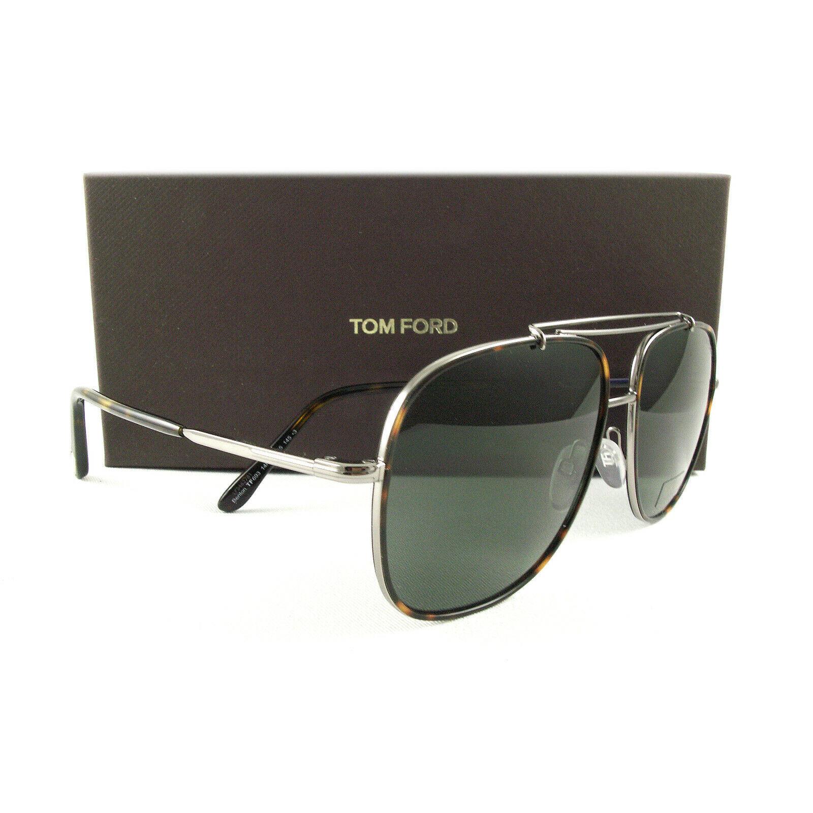 Tom Ford Sunglasses TF693 Benton 14N Gunmetal Havana FT0693/S