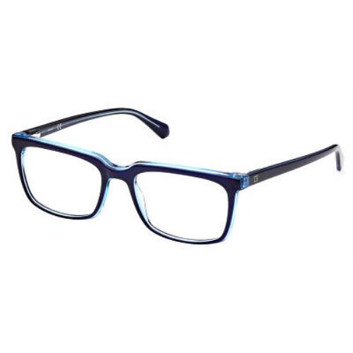 Guess GU50063 Eyeglasses Men Blue/other Rectangle