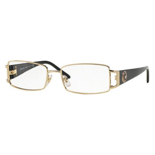 Versace VE1163M Eyeglasses RX Women Pale Gold Rectangle 52mm
