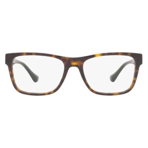 Versace 0VE3303 Eyeglasses Men Havana Rectangle 55mm