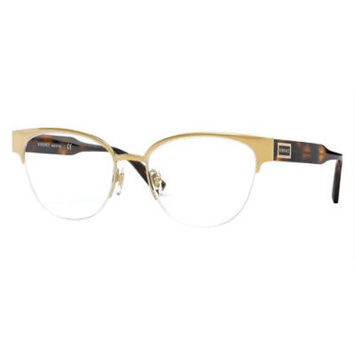 Versace VE1265 Eyeglasses RX Women Gold Cat Eye 53mm