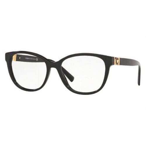 Versace VE3273 Eyeglasses RX Women Black Round 54mm