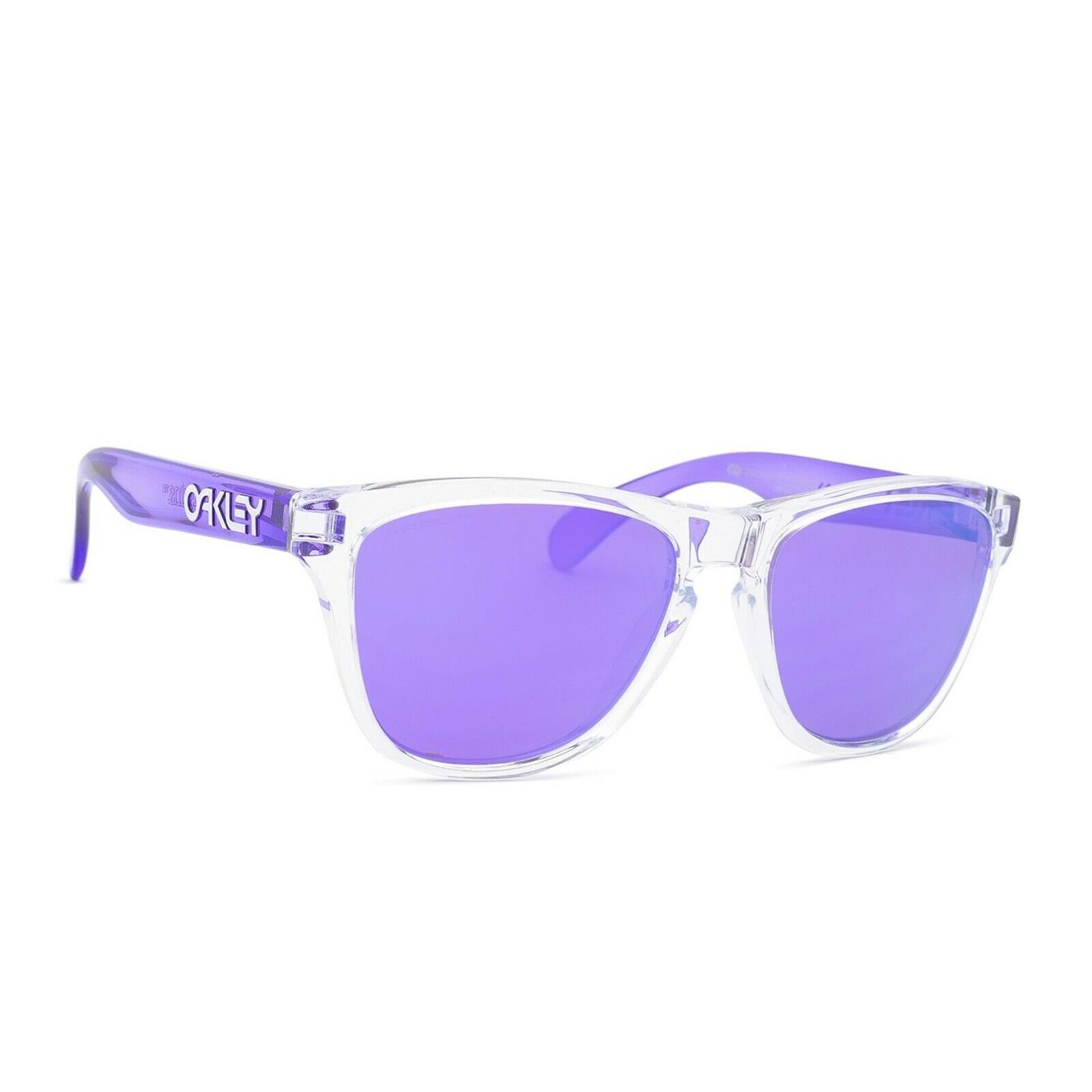 Oakley Frogskins Xxs OJ 9009-03 Transparent Purple / Violet Prizm Sunglasses