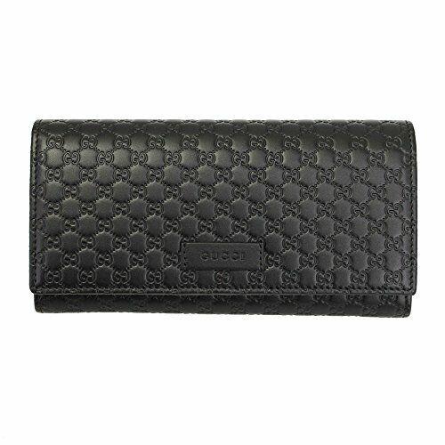 Gucci Micro Guccissima Black Leather Long Wallet 449396