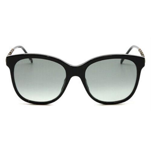 Gucci GG0654S Sunglasses Women Gold Black Grey Gradient Cat Eye 56mm