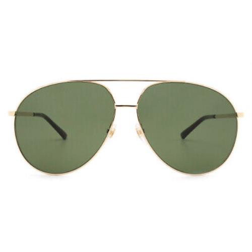 Gucci GG0832S Sunglasses Men Gold Aviator 64mm