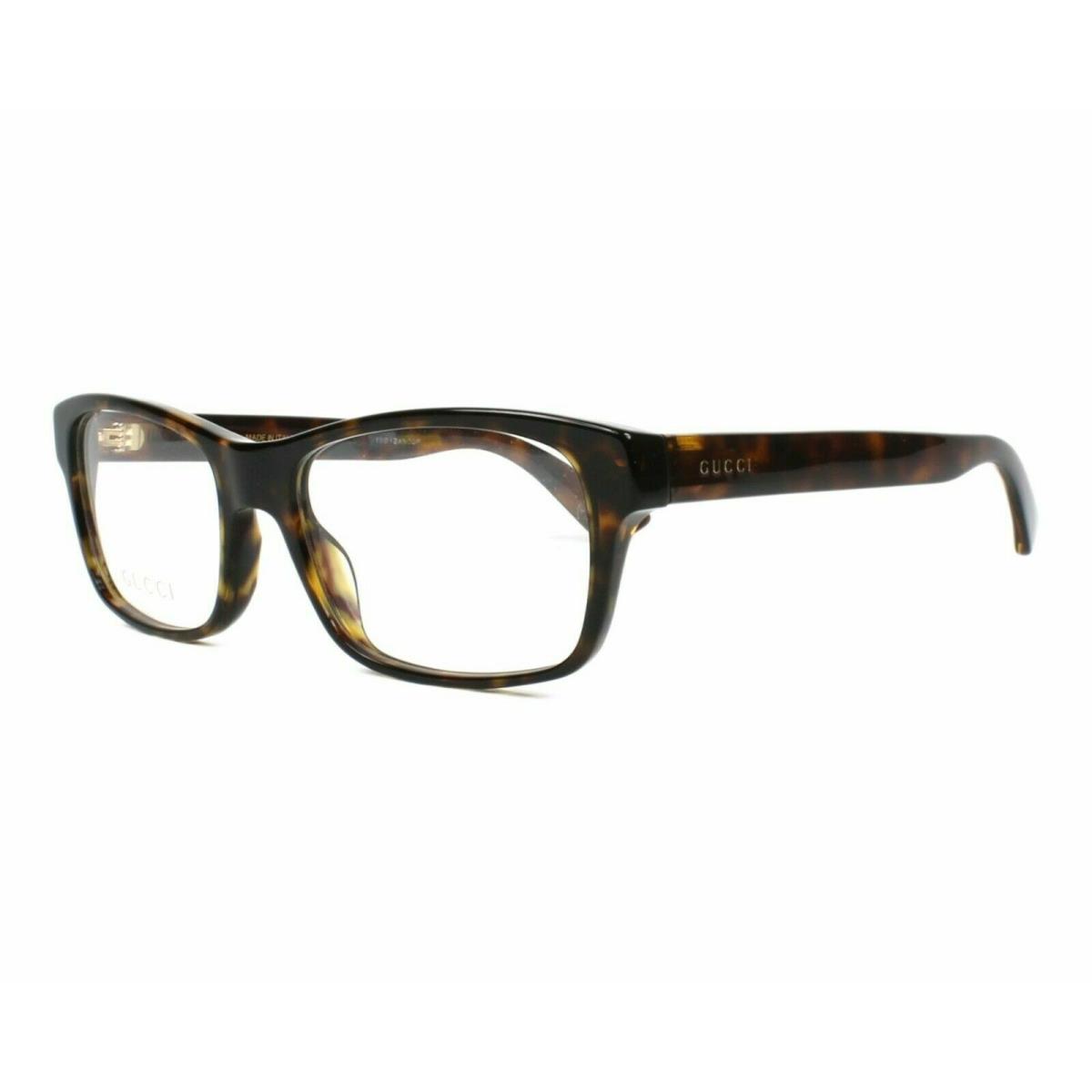 Gucci GG 0006O 011 Dark Havana Optical Eyeglasses Frame Optyl 55-18