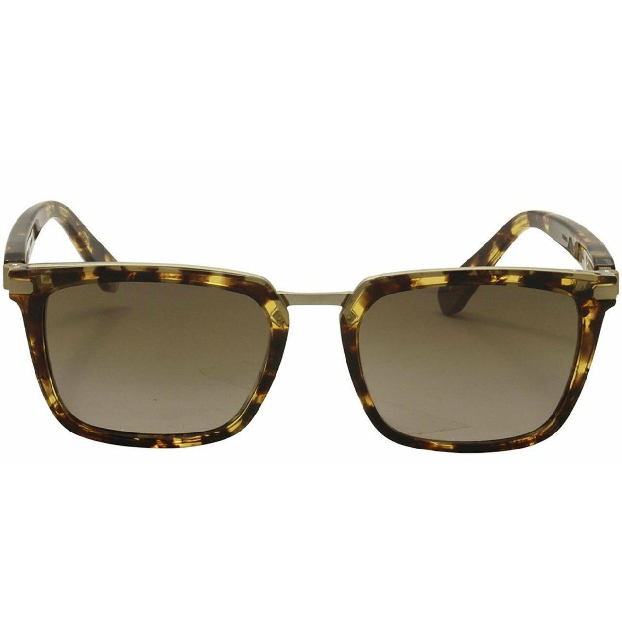 Brioni Brown Havana Acetate Rectangular Women Sunglasses BR0005S-002