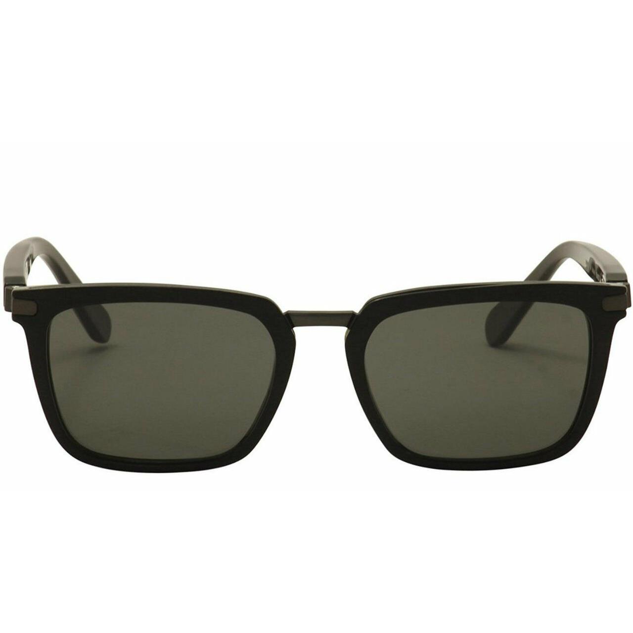 Brioni Black Havana Rectangular Gray Lenses Sunglasses BR0005S-001
