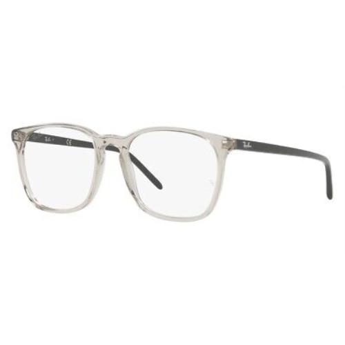 Ray-ban 0RX5387F Eyeglasses Unisex Transparent Beige Square 54mm