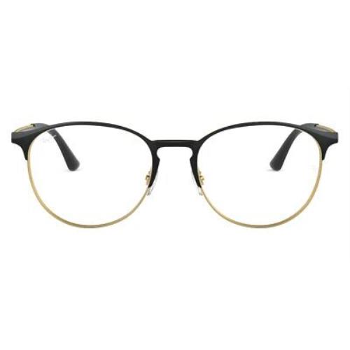 Ray-ban 0RX6375 Eyeglasses Unisex Black on Arista Phantos 53mm