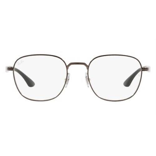 Ray-ban 0RX6477 Eyeglasses Unisex Brown Square 51mm