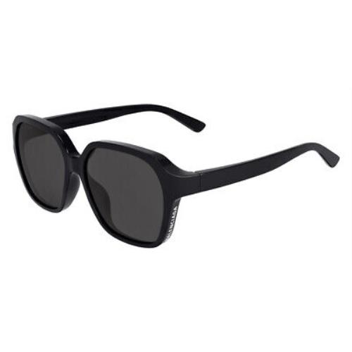 Balenciaga BB0153SA Sunglasses Women Black Square 58mm
