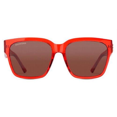 Balenciaga BB0056S Sunglasses Women Blue Square 55mm