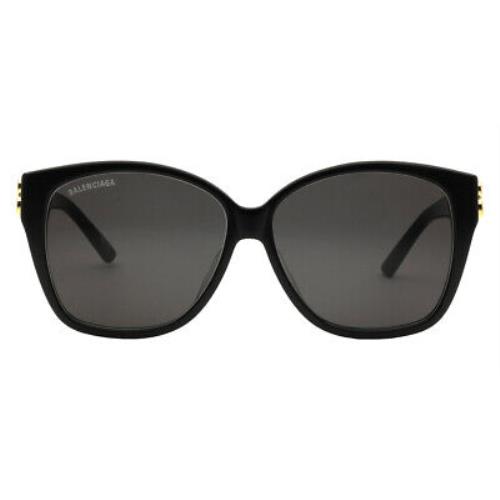 Balenciaga BB0135SA Sunglasses Women Black Geometric 59mm