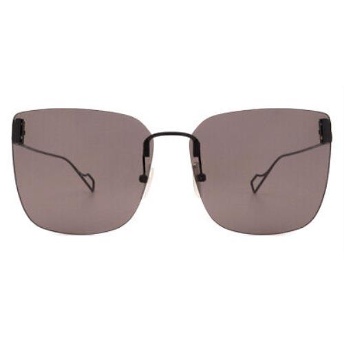 Balenciaga BB0112SA Sunglasses Women Black Gray Square 62mm