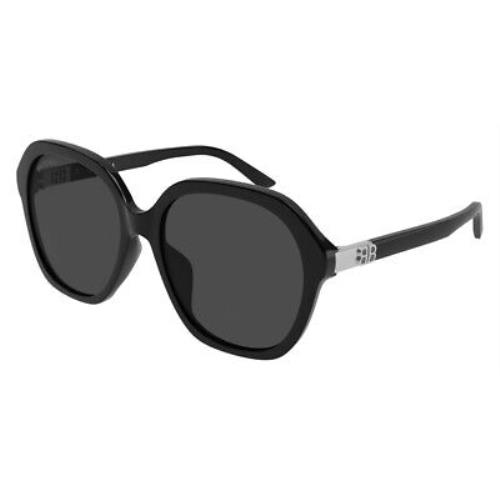 Balenciaga BB0184SA Sunglasses Women Black Butterfly 57mm