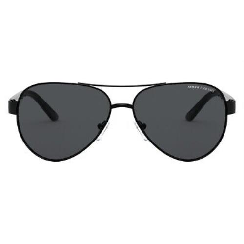 Armani Exchange AX2034S Men Sunglasses Aviator Black 59mm