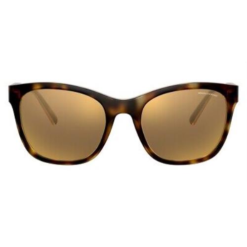 Armani Exchange AX4105SF Women Sunglasses Oval Havana 54mm
