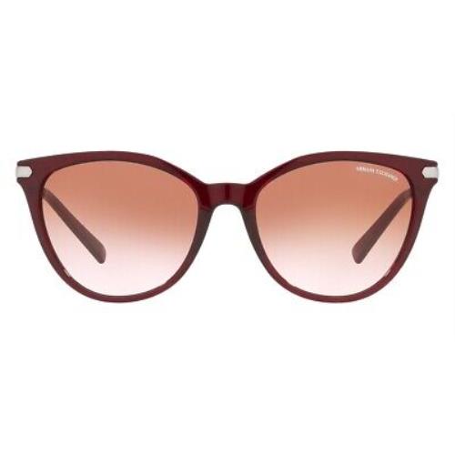 Armani Exchange AX4107S Women Sunglasses Cat Eye Bordeaux 55mm