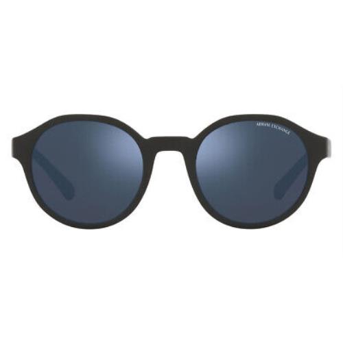 Armani Exchange 0AX4114SF Men Sunglasses Oval Black 51mm