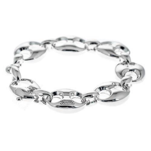 Gucci Marina Chain Size 18 925 Silver Bracelet YBA325831001 YBA325831001018