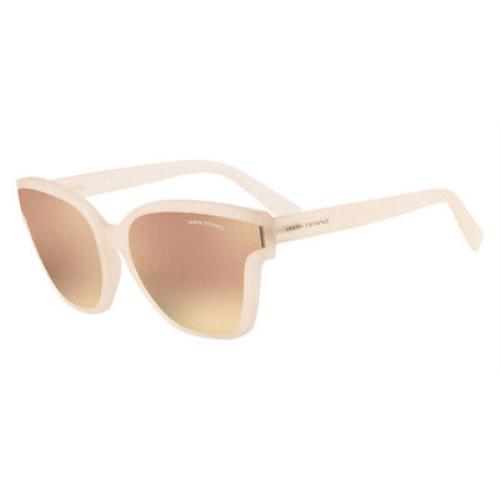 Armani Exchange 0AX4073SF Sunglasses Women White Irregular 65mm