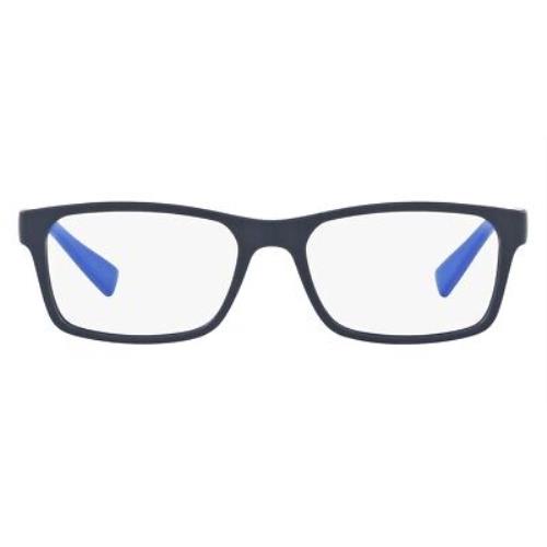 Armani Exchange AX3038F Men Eyeglasses Rectangle Blue 56mm