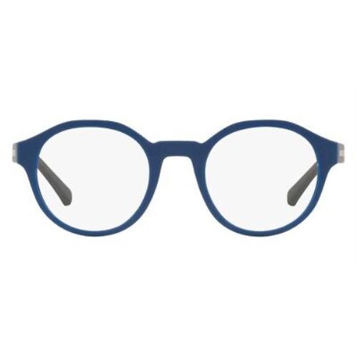 Armani Exchange 0AX3085 Men Eyeglasses Oval Blue 49mm