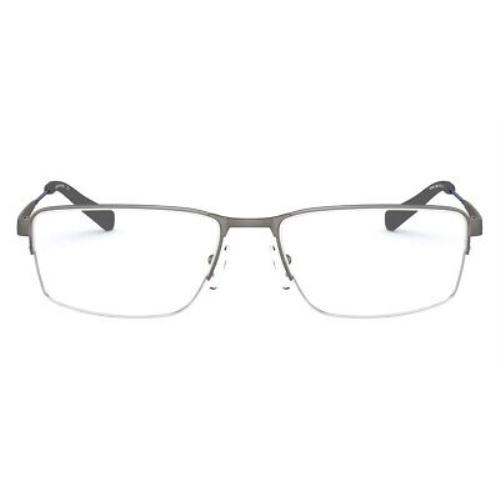 Armani Exchange AX1038 Men Eyeglasses Rectangle Silver 56mm