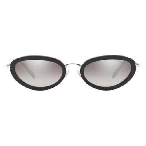 Miu Miu MU 58US Sunglasses Women Black Oval 54mm