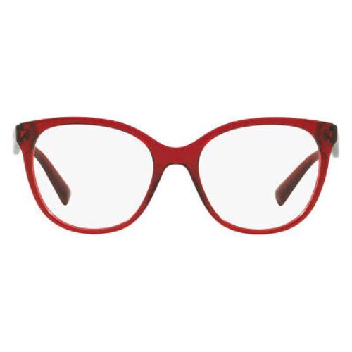 Valentino VA3014 Eyeglasses Transparent Bordeaux Square 51mm
