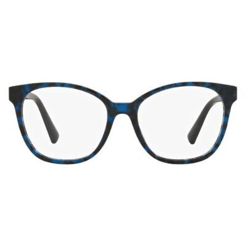 Valentino 0VA3064 Eyeglasses Women Blue Havana Square 52mm