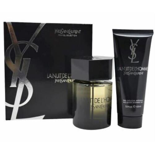 Yves Saint Laurent Ysl L`homme 2PC Gift Set For Men 3.4 oz Edt + Shower Gel