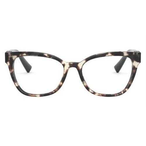 Valentino VA3049 Eyeglasses Brown/beige Tortoise Cat Eye 53mm