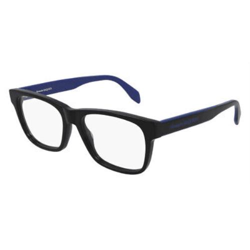 Alexander Mcqueen AM0307O Eyeglasses Men Black/blue 55mm