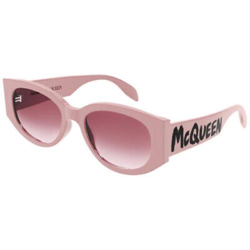 Alexander Mcqueen AM0330S Sunglasses Women Pink Oval 54mm