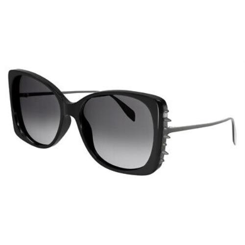 Alexander Mcqueen AM0340S Sunglasses Women Black Square 59mm