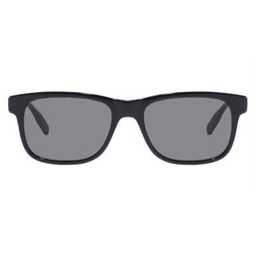 Montblanc MB0163S Sunglasses Men Black Rectangle 56mm
