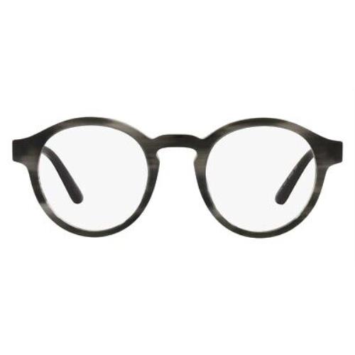 Giorgio Armani AR7206 Eyeglasses RX Men Striped Grey 48mm