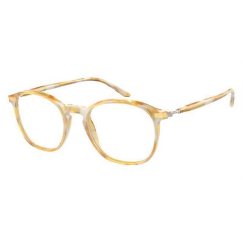 Giorgio Armani 0AR7213 Eyeglasses Men Yellow Havana Phantos 51mm