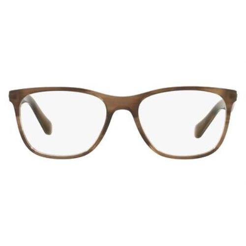 Giorgio Armani 0AR7211 Eyeglasses Men Striped Brown Pillow 55mm