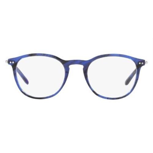 Giorgio Armani AR7125 Eyeglasses RX Men Blue Havana 48mm