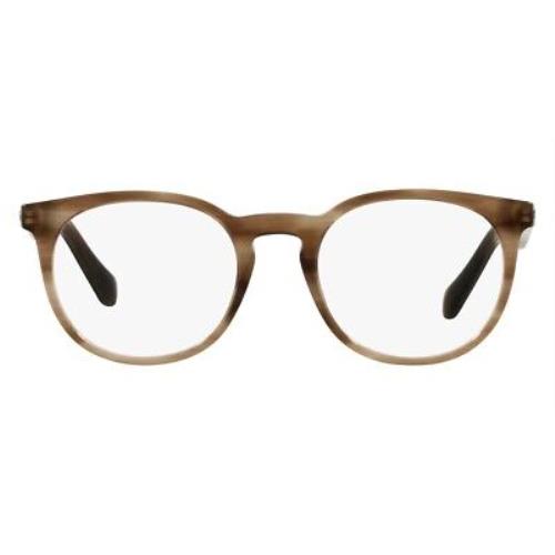 Giorgio Armani 0AR7214 Eyeglasses Men Striped Brown Phantos 51mm