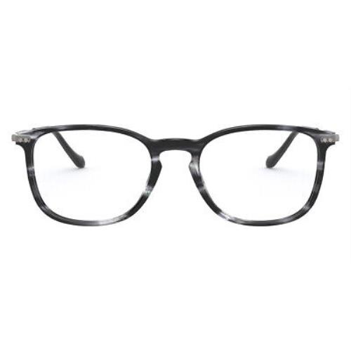 Giorgio Armani AR7190 Eyeglasses Striper Grey Rectangle 55mm
