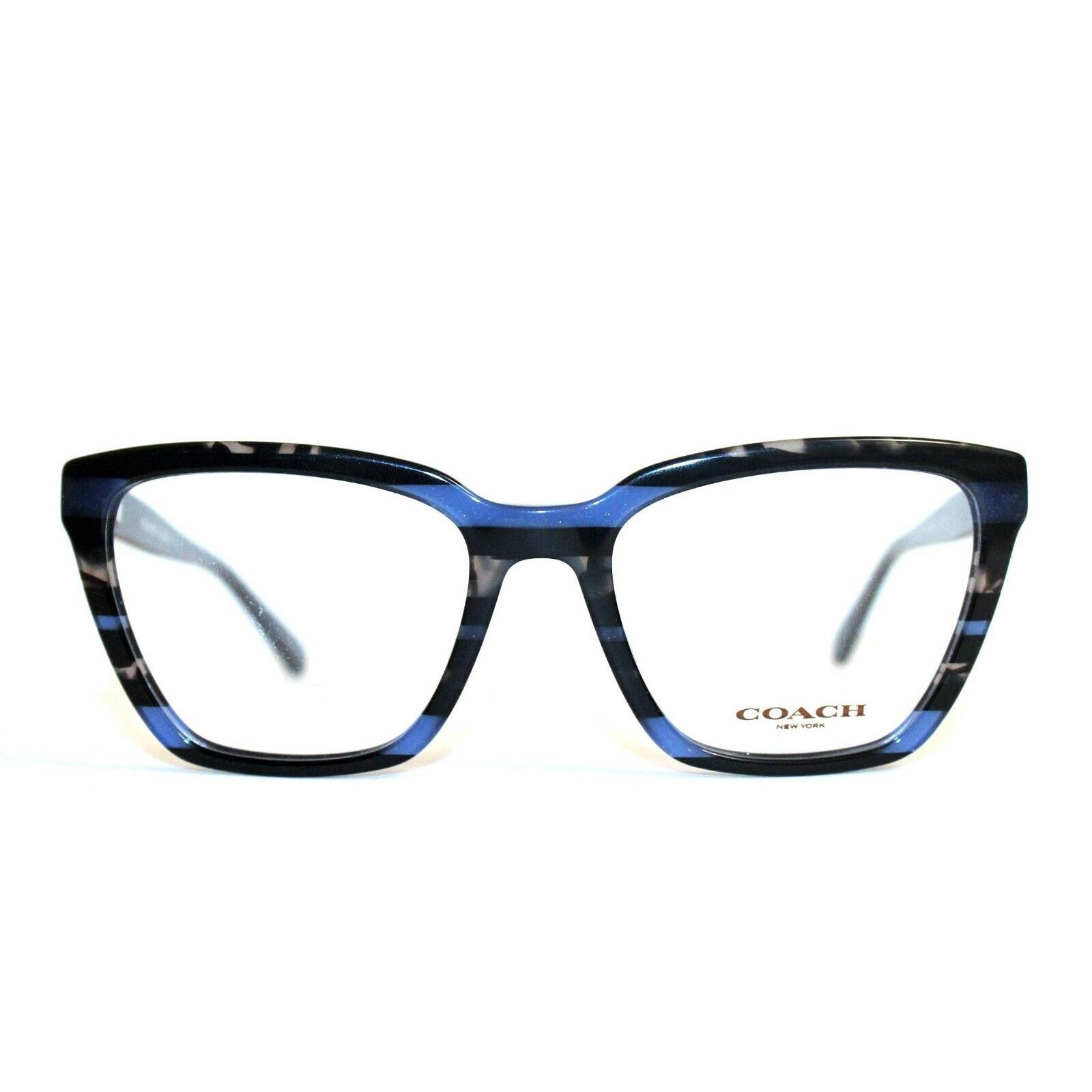 Coach HC 6109 5477 Blue Stripe Black Eyeglasses RX 52-18-135